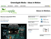 Tablet Screenshot of greenapplemedia.net